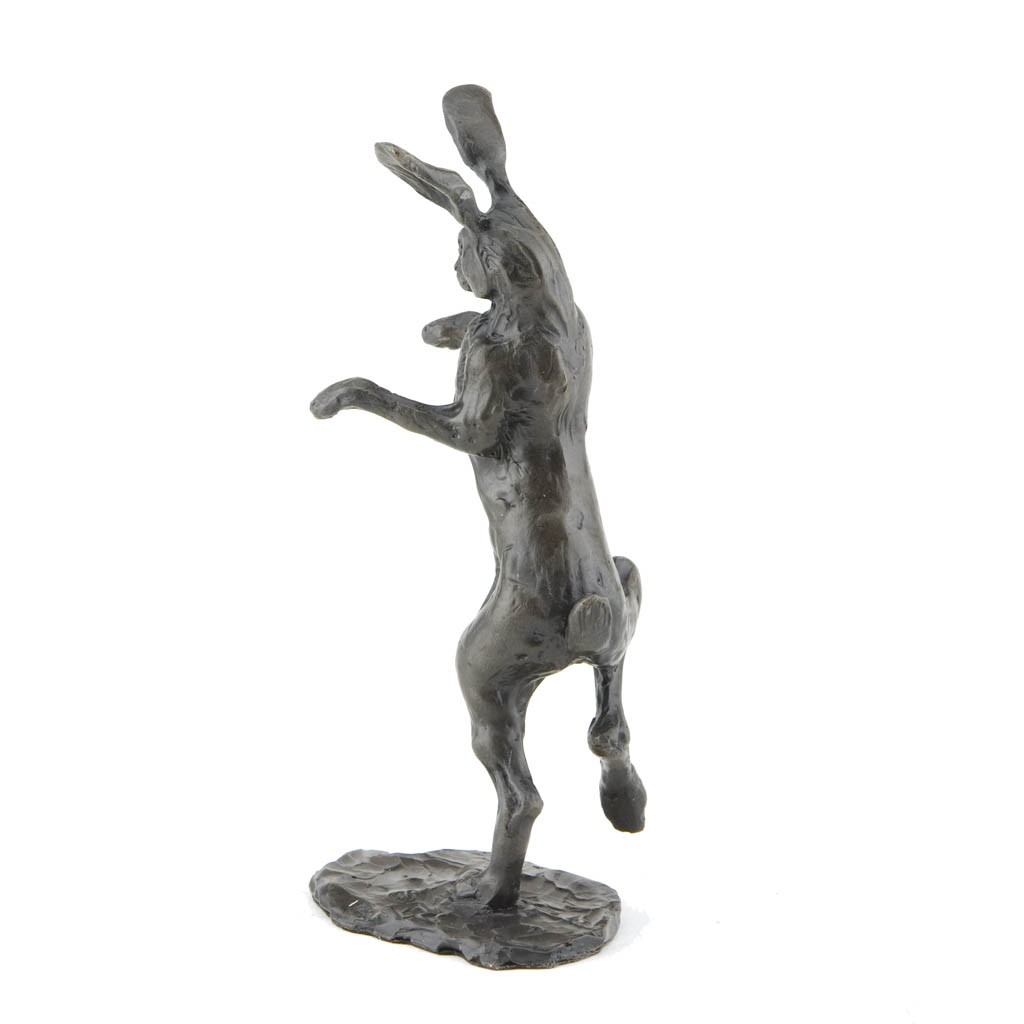 Bronze Hare Sculpture: Dancing Hare by Sue Maclaurin