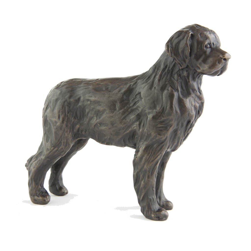 Bronze Dog Sculpture: Newfoundland By Sue Maclaurin