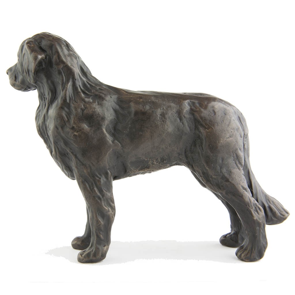 Bronze Dog Sculpture: Newfoundland By Sue Maclaurin